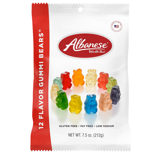 Albanese 12 Flavor Gummi Bears 7.5 OZ