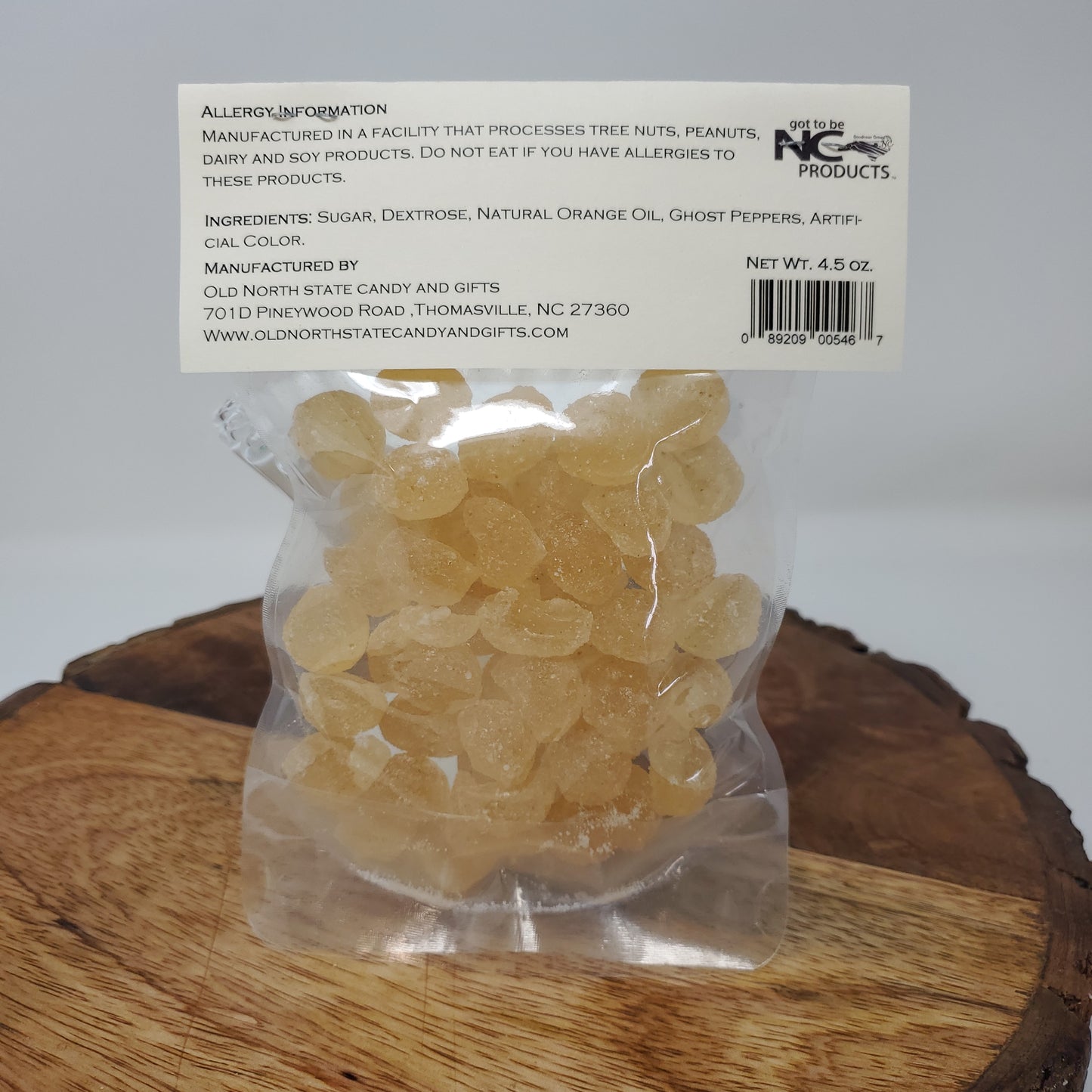 Orange Ghost Chili Hard Candy Drops 3-Pack - 13.5 Ounces of Candy