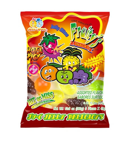 The Original Fruity's Snacks Ju-C Jelly Delicacies HOT & SPICY, 12.6 oz.