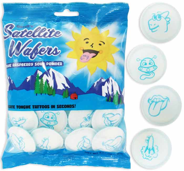 Satellite Wafers Blue Raspberry, 1.27 oz.