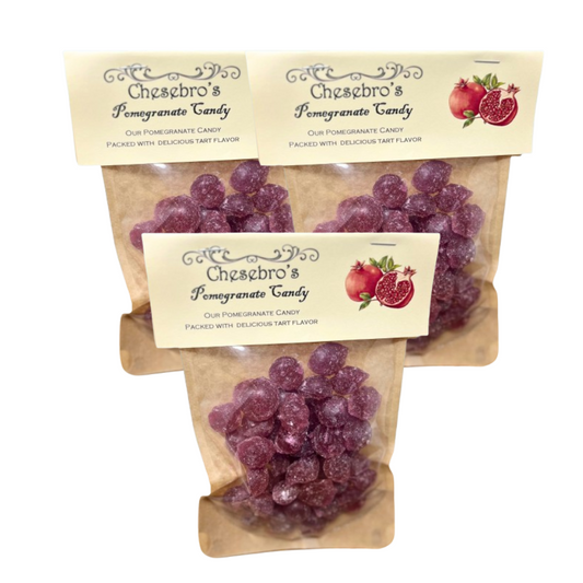 Pomegranate Hard Candy Drops 3-Pack - 13.5 Ounces of Candy