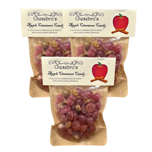 Apple Cinnamon Hard Candy Drops, 3-Pack - 13.5 Ounces of Candy