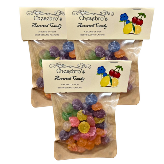 Assorted Hard Candy Drops 3-Pack - 13.5 Ounces of Candy