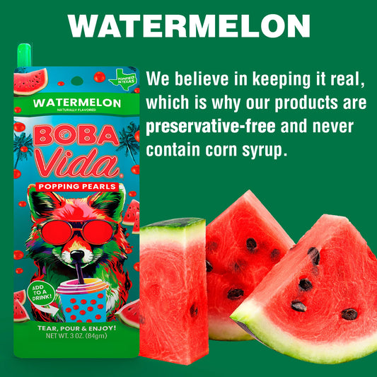 Popping BOBA Single Serve - Watermelon, 3 oz.