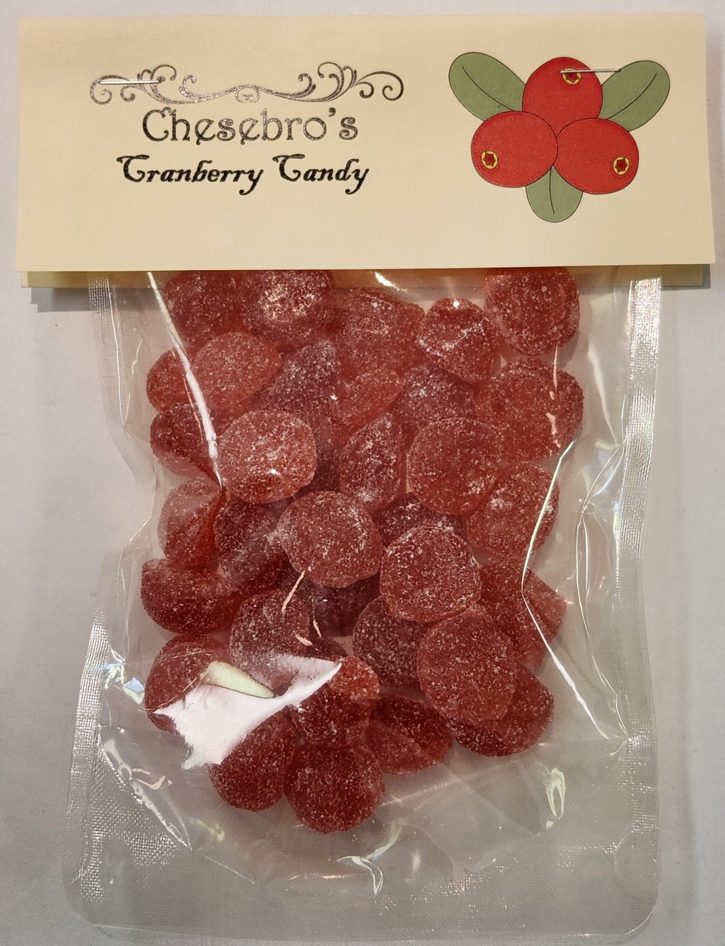 Cranberry Hard Candy Drops, 4.5 Ounces