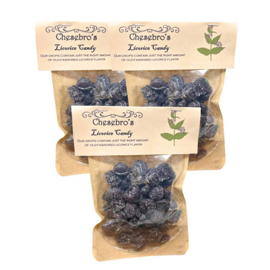 Licorice Hard Candy Drops 3-Pack - 13.5 Ounces of Candy