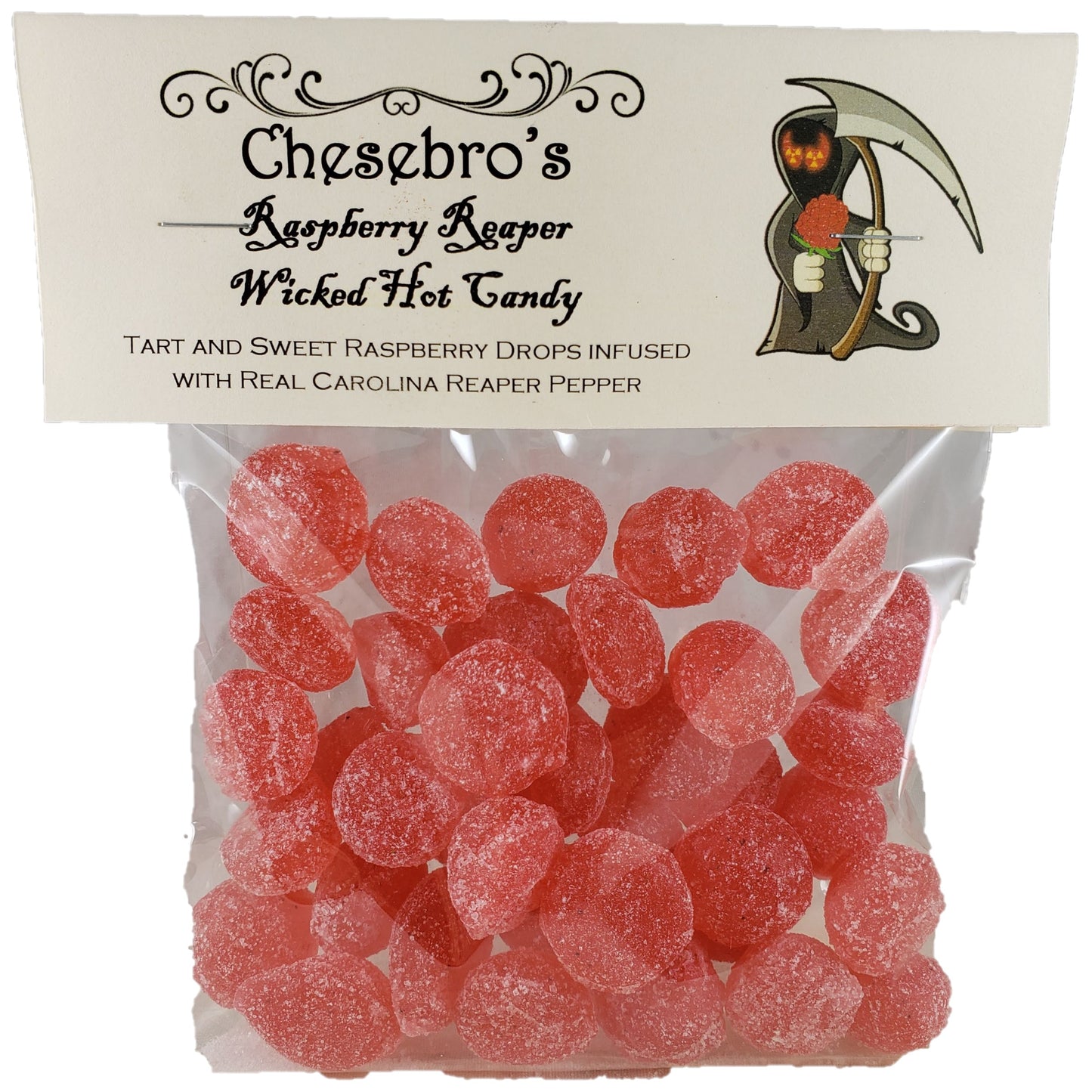 Raspberry Reaper Hard Candy Drops, 4.5 Ounces
