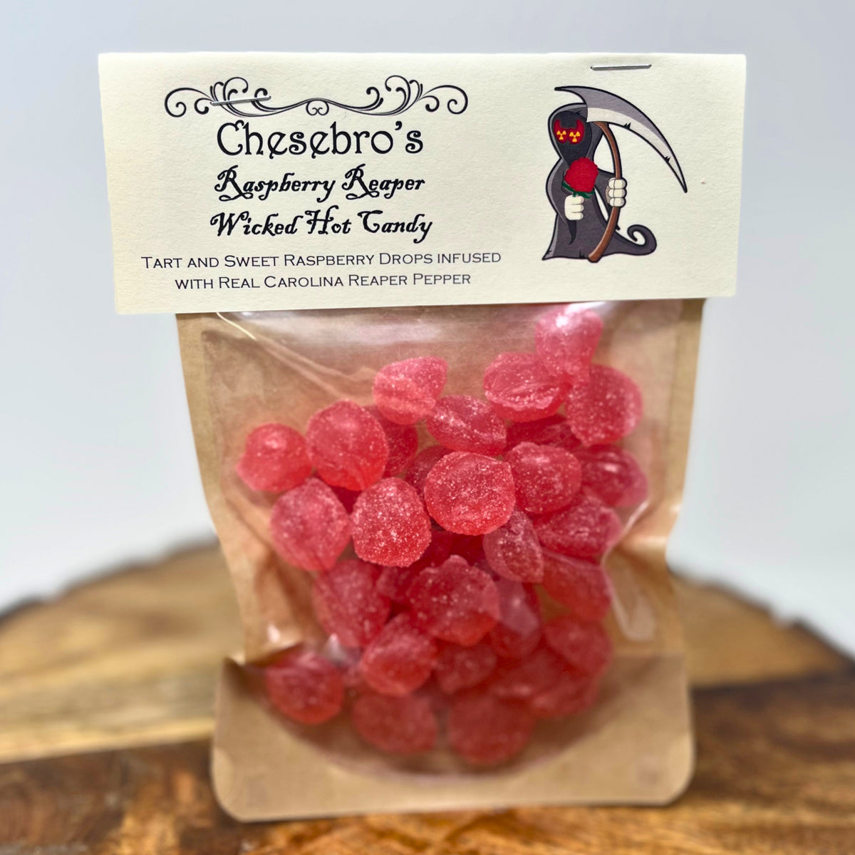 Raspberry Reaper Hard Candy Drops, 4.5 Ounces