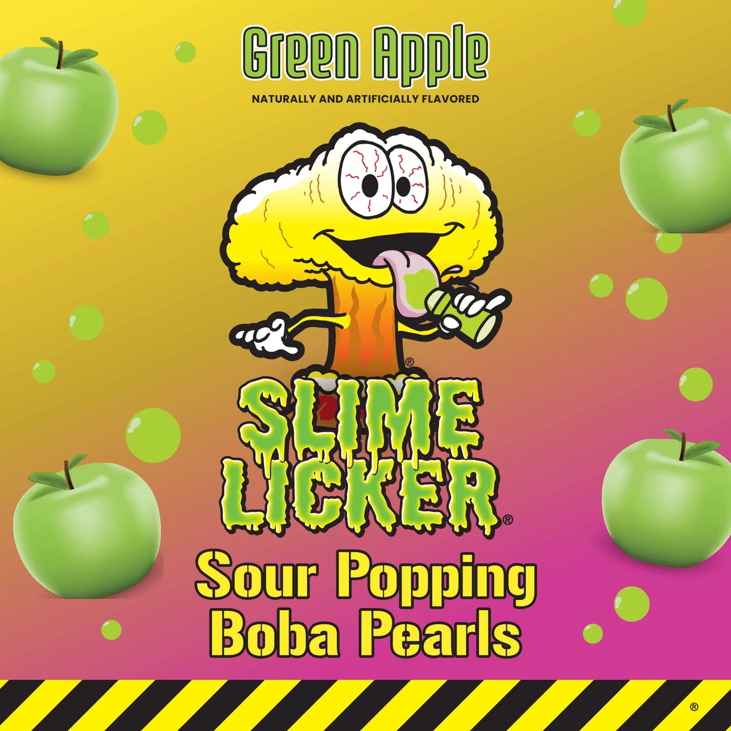 Slime Licker Green Apple Sour Popping Boba Pearls, 3 oz.