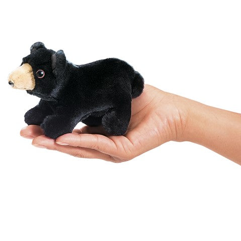 Mini Black Bear Finger Puppet #2641
