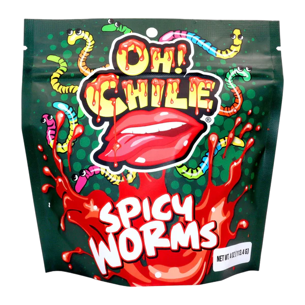 Oh! Chile Spicy Worms, 4 oz.