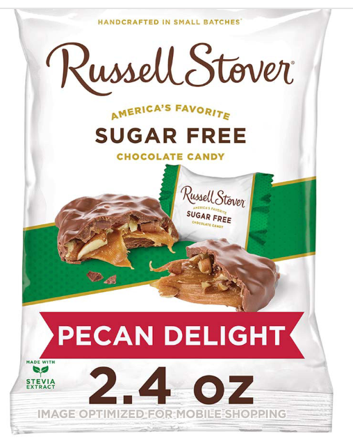 Russell Stover Sugar Free Pecan Delight, 2.4 oz.