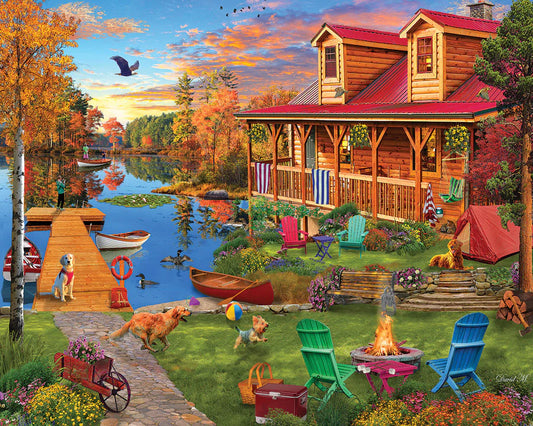 Adventures At The Lake (1746pz)- 1000 Piece Jigsaw Puzzle