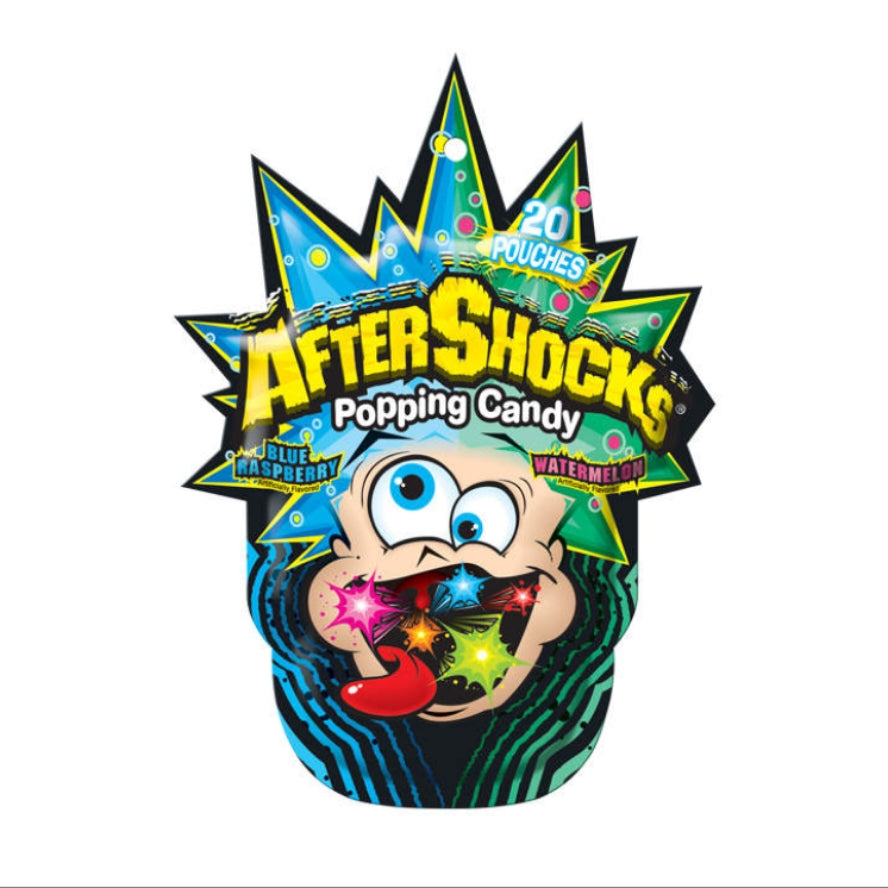Aftershocks Popping Candy Blue Raspberry, 0.33 oz.