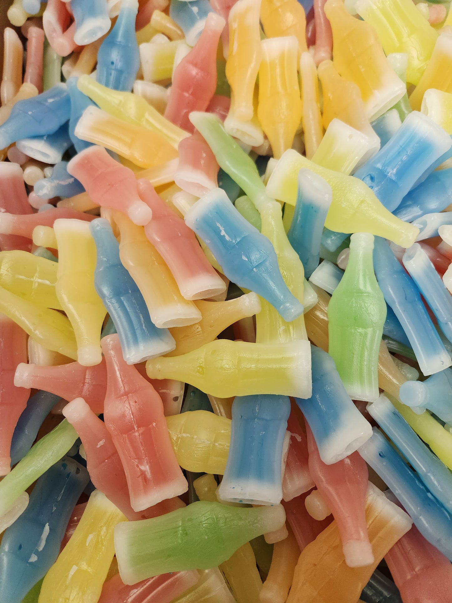 Bulk Wax Candy Bottles Assorted Flavors - One Pound