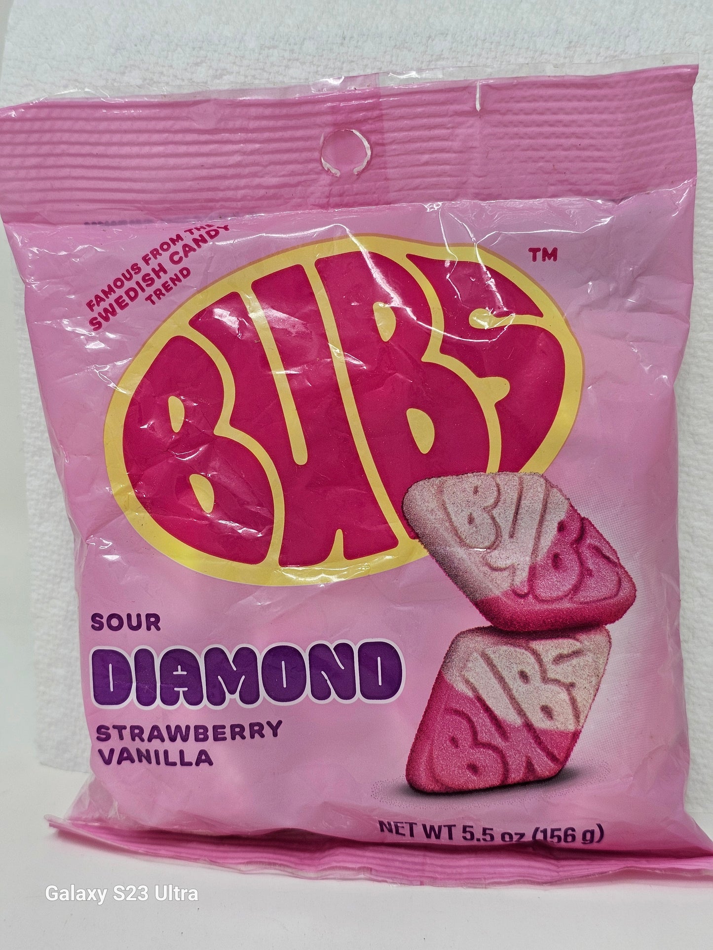 Bubs Sour Dimond Strawberry Vanilla 5.5 oz