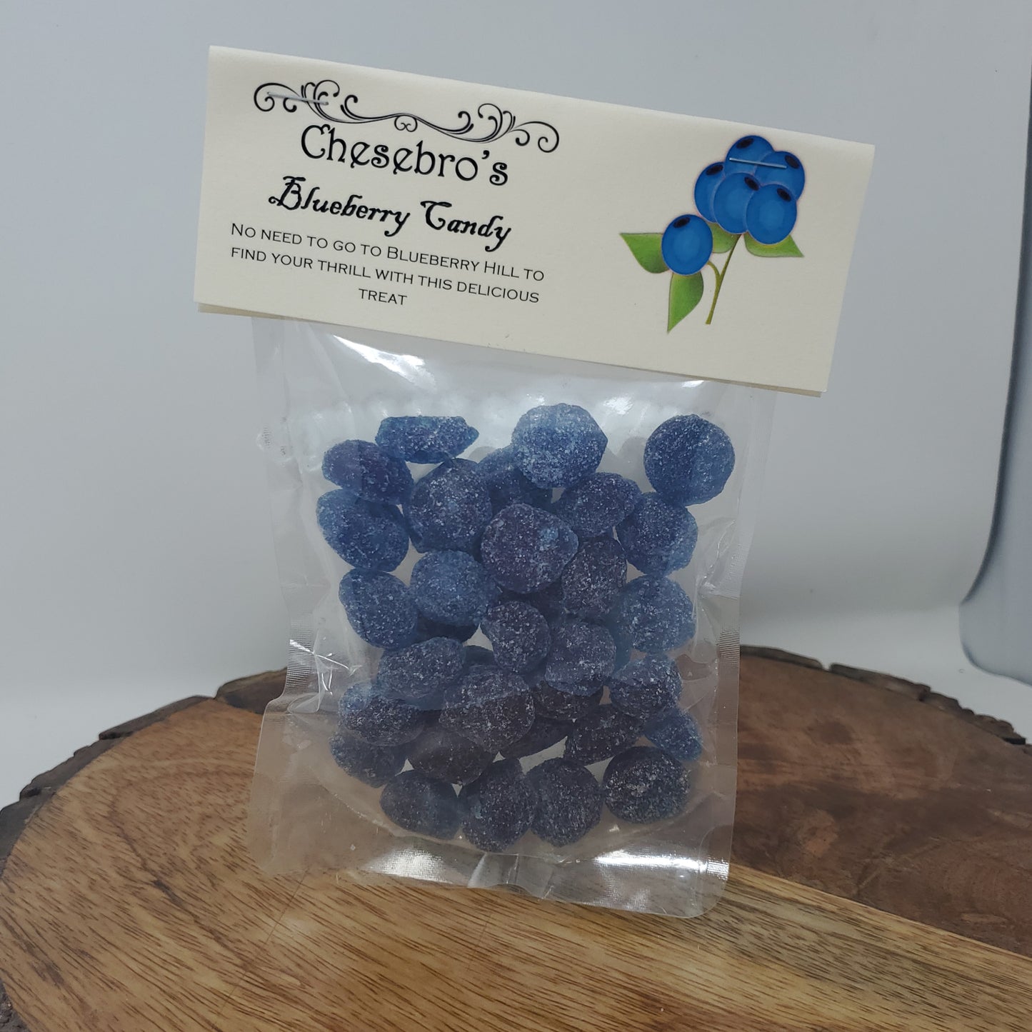 Blueberry Hard Candy Drops 3-Pack - 13.5 Ounces of Candy