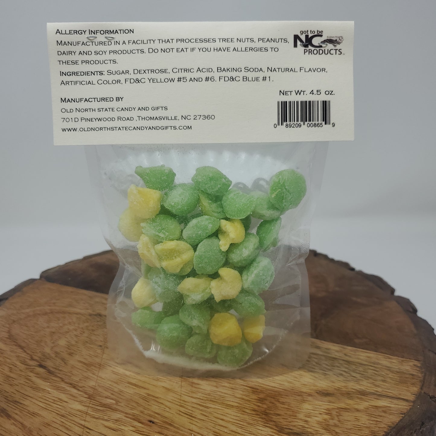Fizzy Lemon Lime Hard Candy Drops 4.5 Ounces