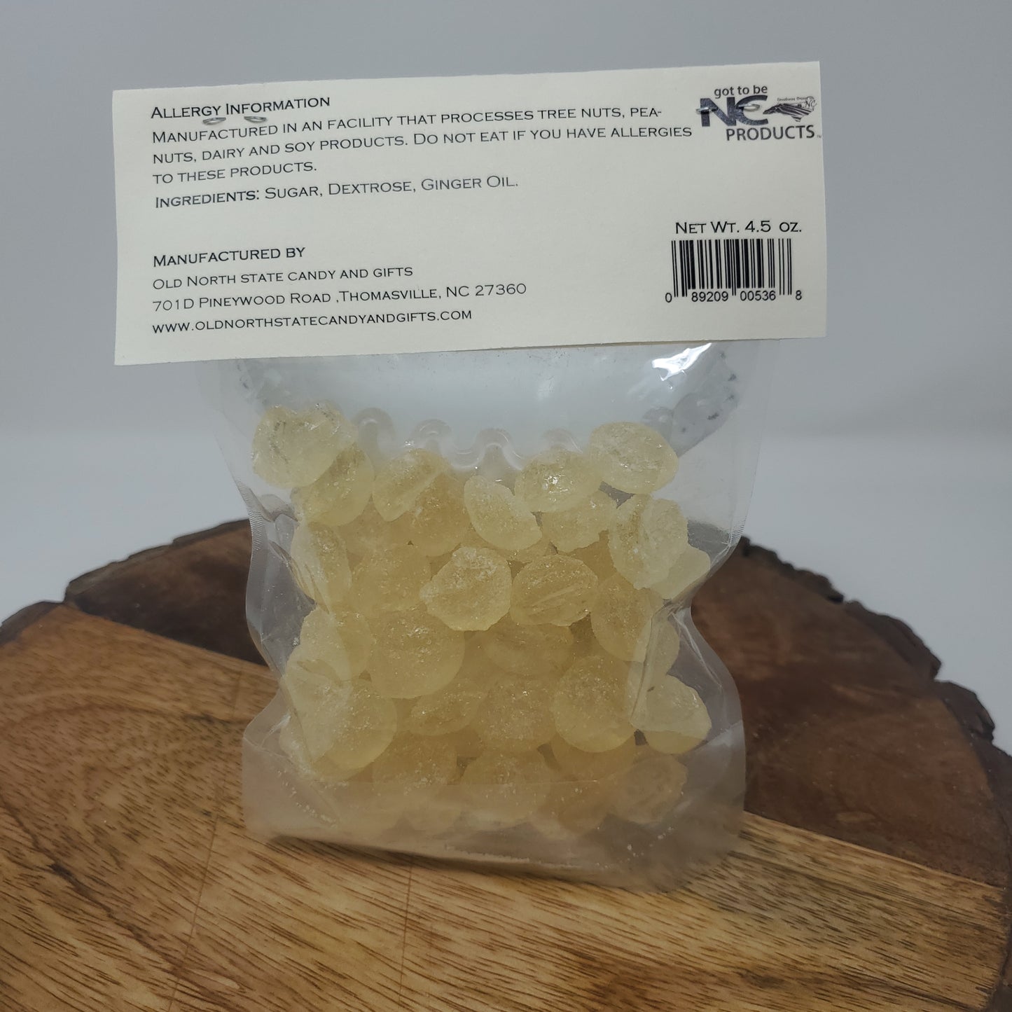 Ginger Hard Candy Drops, 4.5 Ounces
