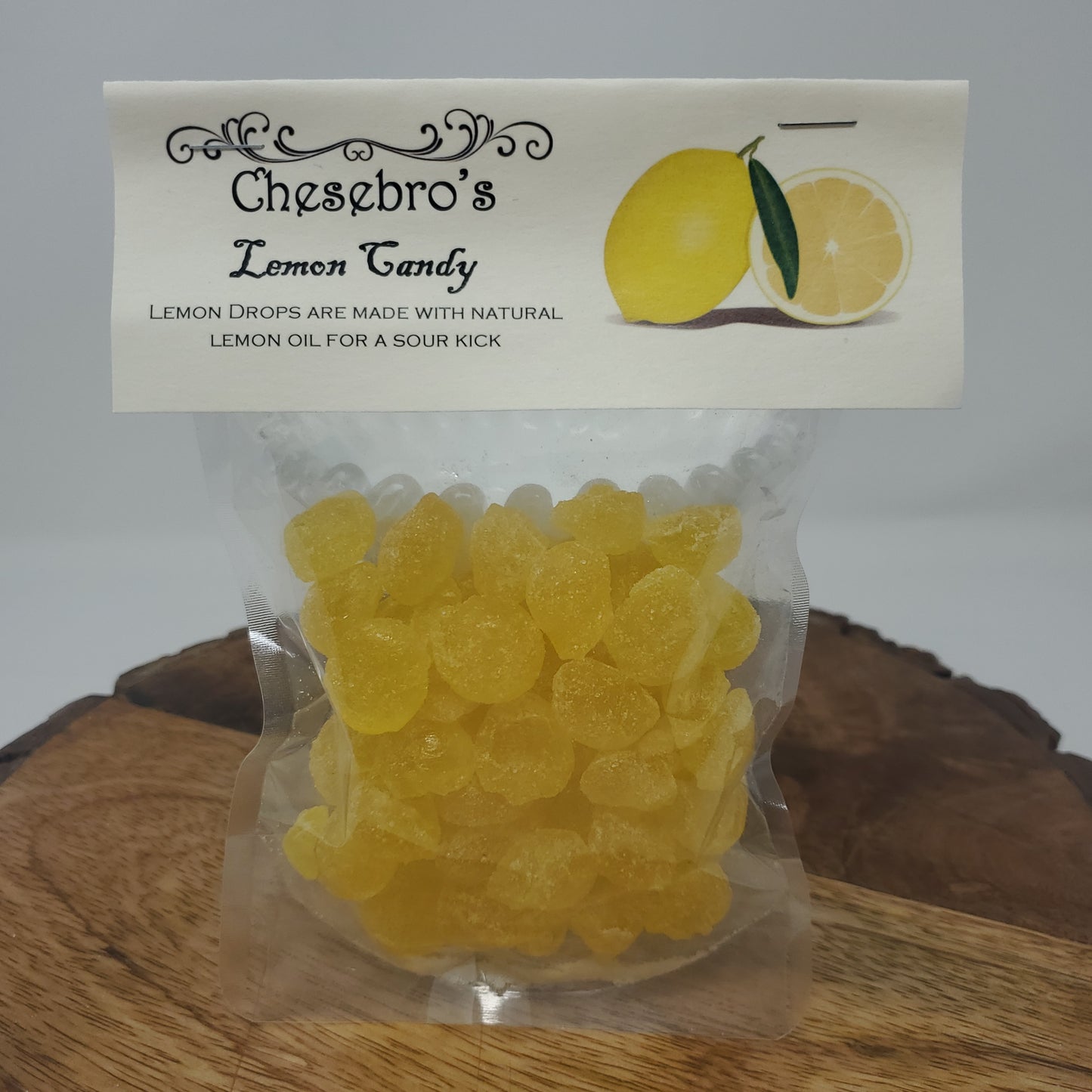 Lemon Hard Candy Drops 3-Pack - 13.5 Ounces of Candy