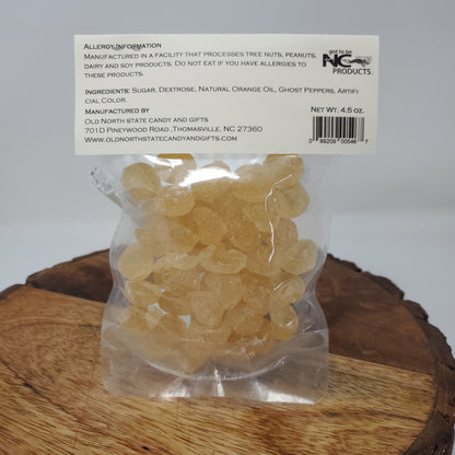 Orange Ghost Chili Hard Candy Drops 3-Pack - 13.5 Ounces of Candy