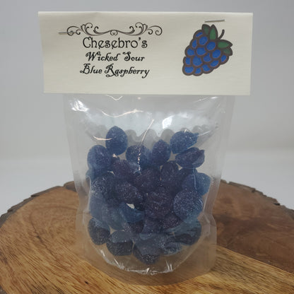 Wicked Sour Blue Raspberry Hard Candy Drops, 4.5 Ounces