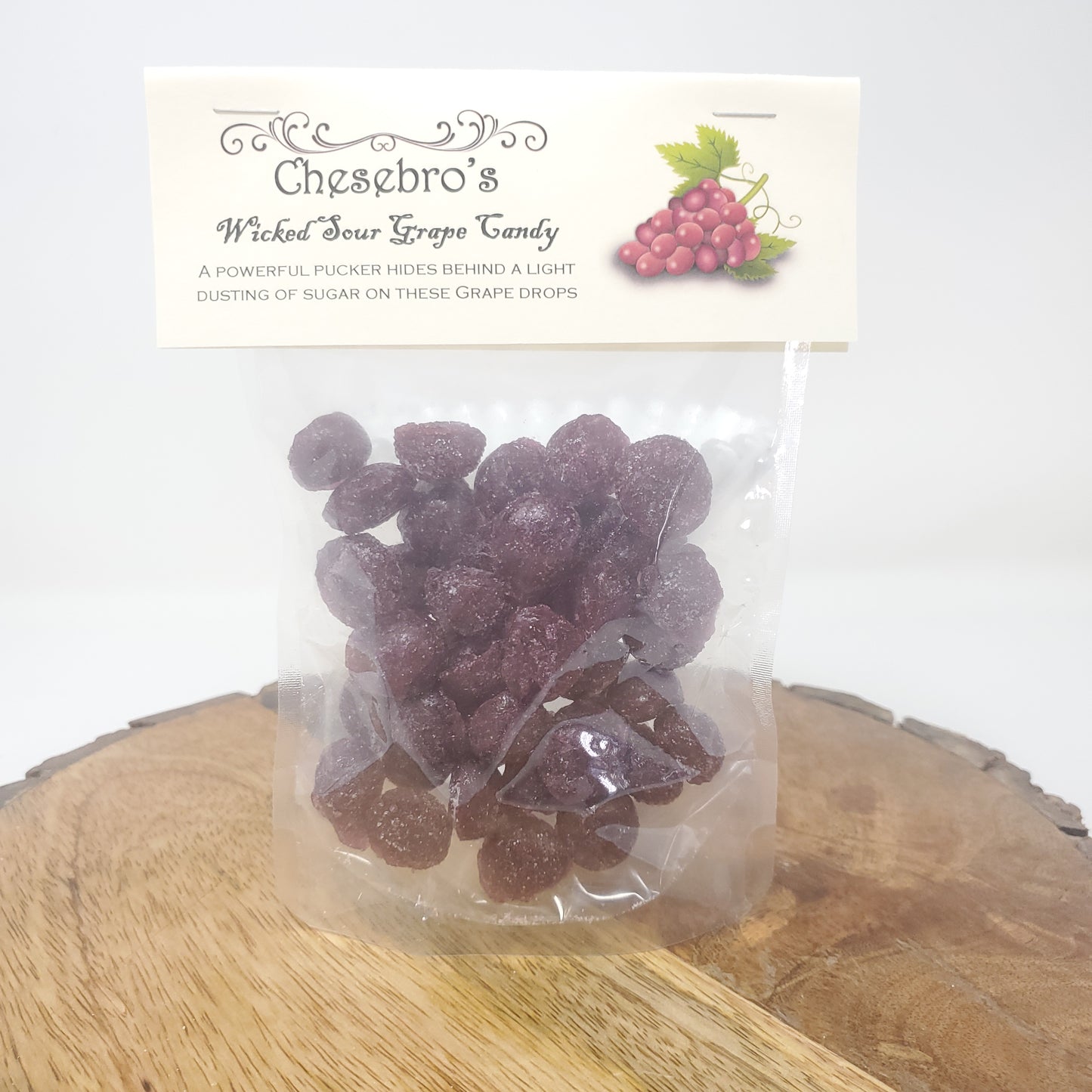 Wicked Sour Grape Hard Candy Drops, 4.5 Ounces