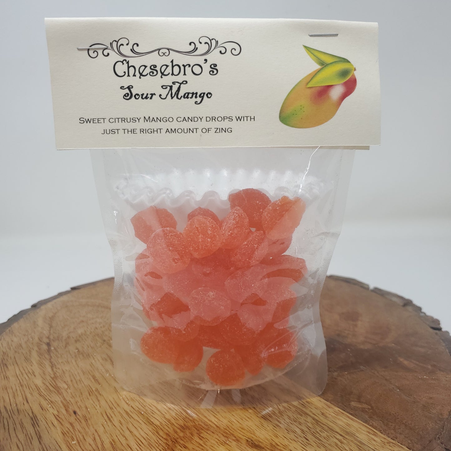 Sour Mango Hard Candy Drops, 4.5 Ounces