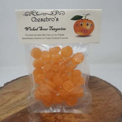 Wicked Sour Tangerine Hard Candy Drops, 4.5 oz.