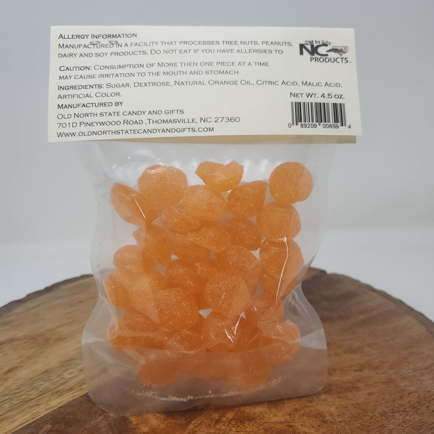 Wicked Sour Tangerine Hard Candy Drops, 4.5 oz.