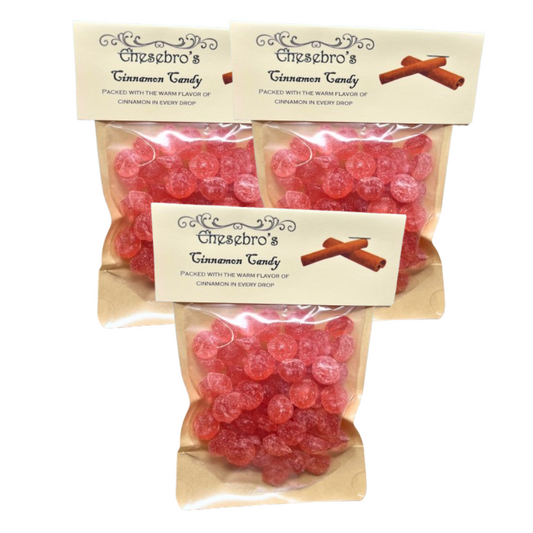Cinnamon Hard Candy Drops 3-Pack - 13.5 Ounces of Candy