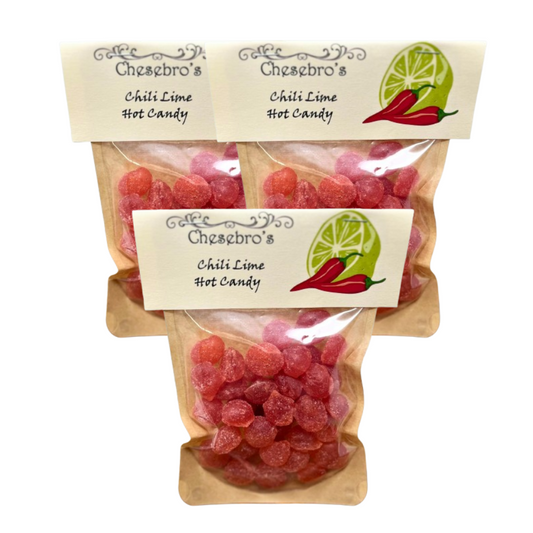 Chili Lime Hard Candy Drops 3-Pack - 13.5 Ounces of Candy