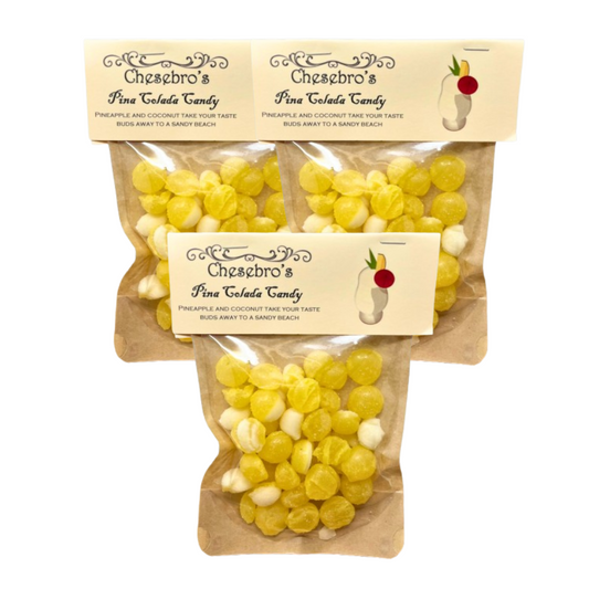 Pina Colada Hard Candy Drops 3-Pack - 13.5 Ounces of Candy