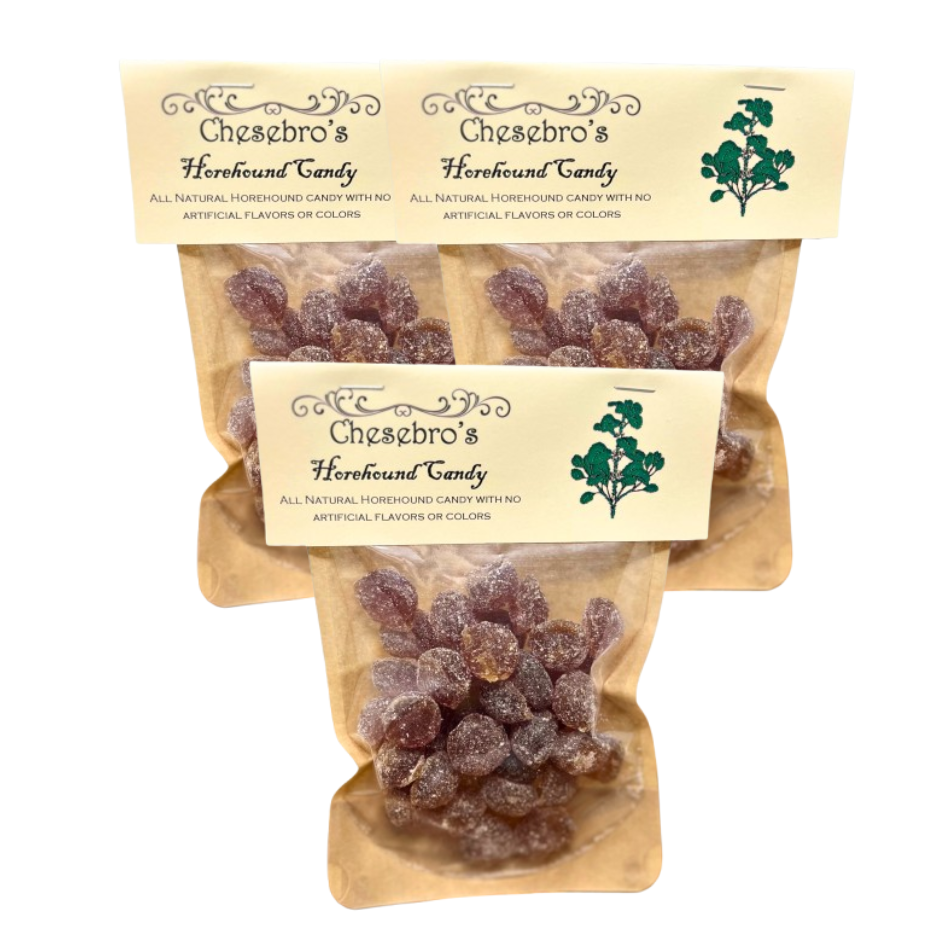 Horehound Hard Candy Drops 3-Pack - 13.5 Ounces of Candy