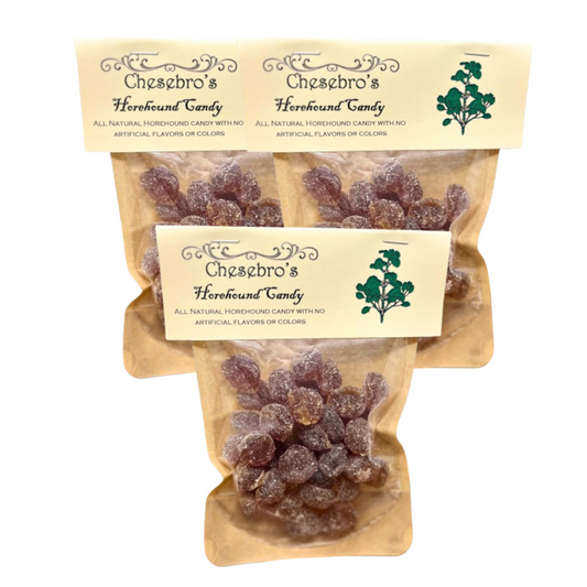 Horehound Hard Candy Drops 3-Pack - 13.5 Ounces of Candy