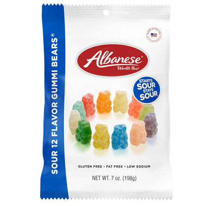 Albanese Sour Gummy Bears, 7 oz