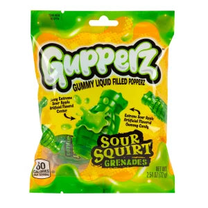 Gupperz Sour Squirt Grenades, 2.54 oz.