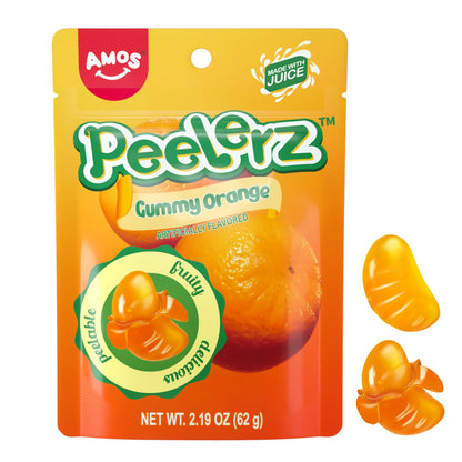 AMOS Peelerz Gummy Orange, 6 oz.