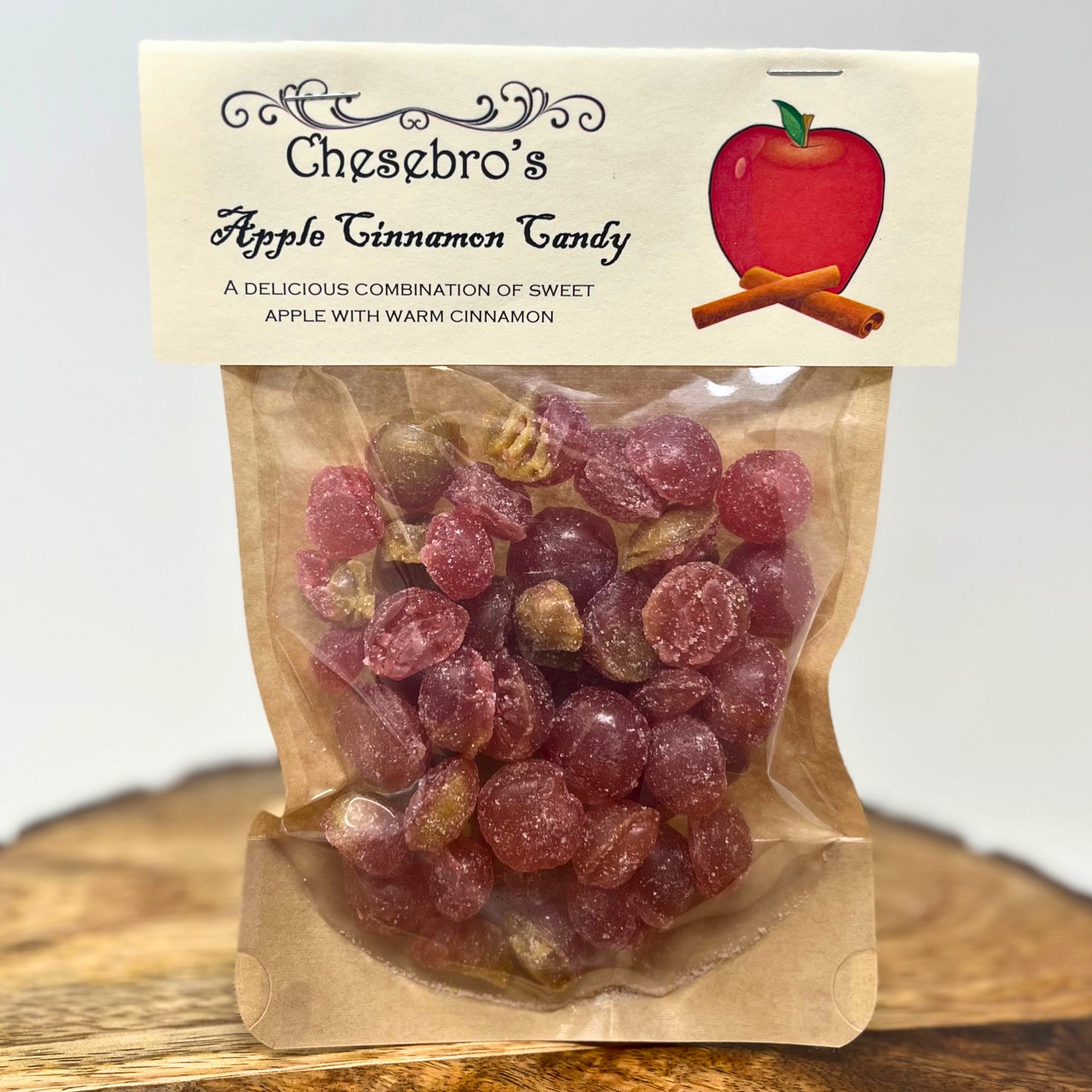Apple Cinnamon Hard Candy Drops, 3-Pack - 13.5 Ounces of Candy