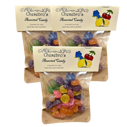 Assorted Hard Candy Drops 3-Pack - 13.5 Ounces of Candy