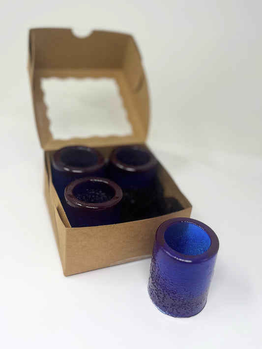 Blue Raspberry Candy Shot Glass 4-Pack