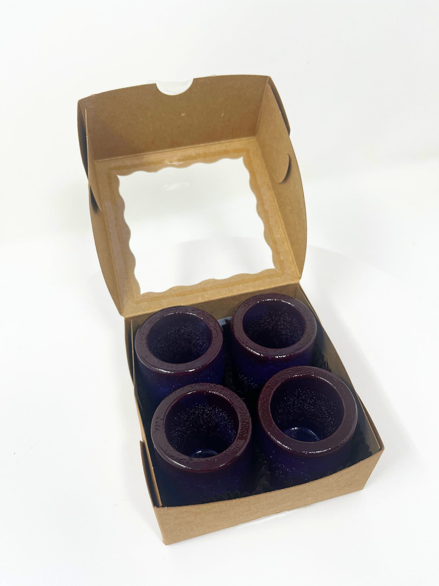 Blue Raspberry Candy Shot Glass 4-Pack