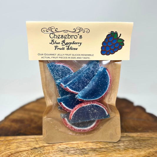 Gourmet Blue Raspberry Fruit Slices, 4.0 Ounces