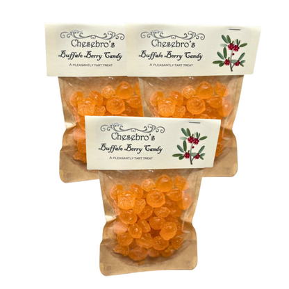Buffalo Berry Hard Candy Drops 3-Pack - 13.5 Ounces of Candy