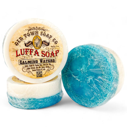 Old Town Soap Calming Waters Goat's Milk Luffa Soap