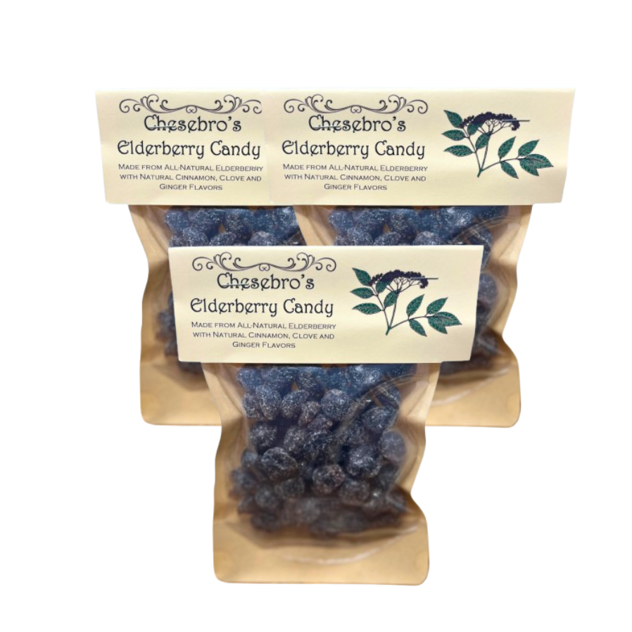 Elderberry Hard Candy Drops 3-Pack - 13.5 Ounces of Candy