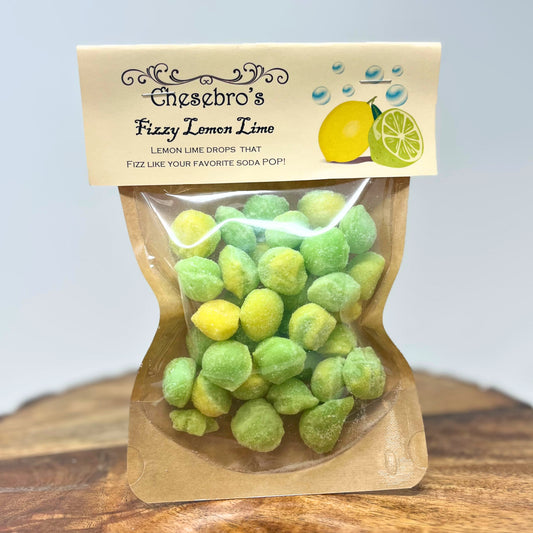 Fizzy Lemon Lime Hard Candy Drops 4.5 Ounces