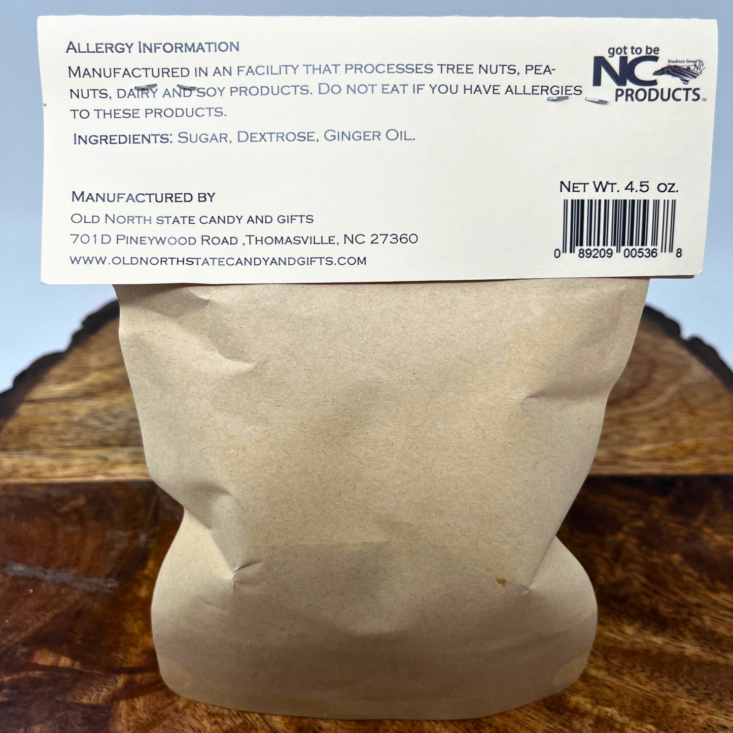 Ginger Hard Candy Drops, 4.5 Ounces