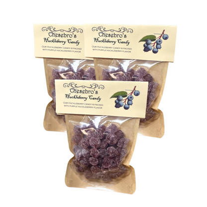 Huckleberry Hard Candy Drops 3-Pack - 13.5 Ounces of Candy