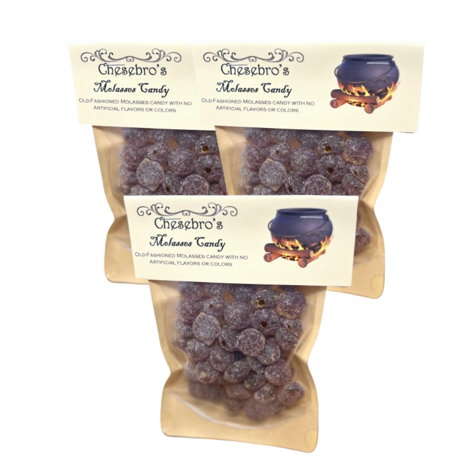Molasses Hard Candy Drops 3-Pack - 13.5 Ounces of Candy